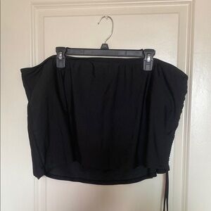 Black swim skort